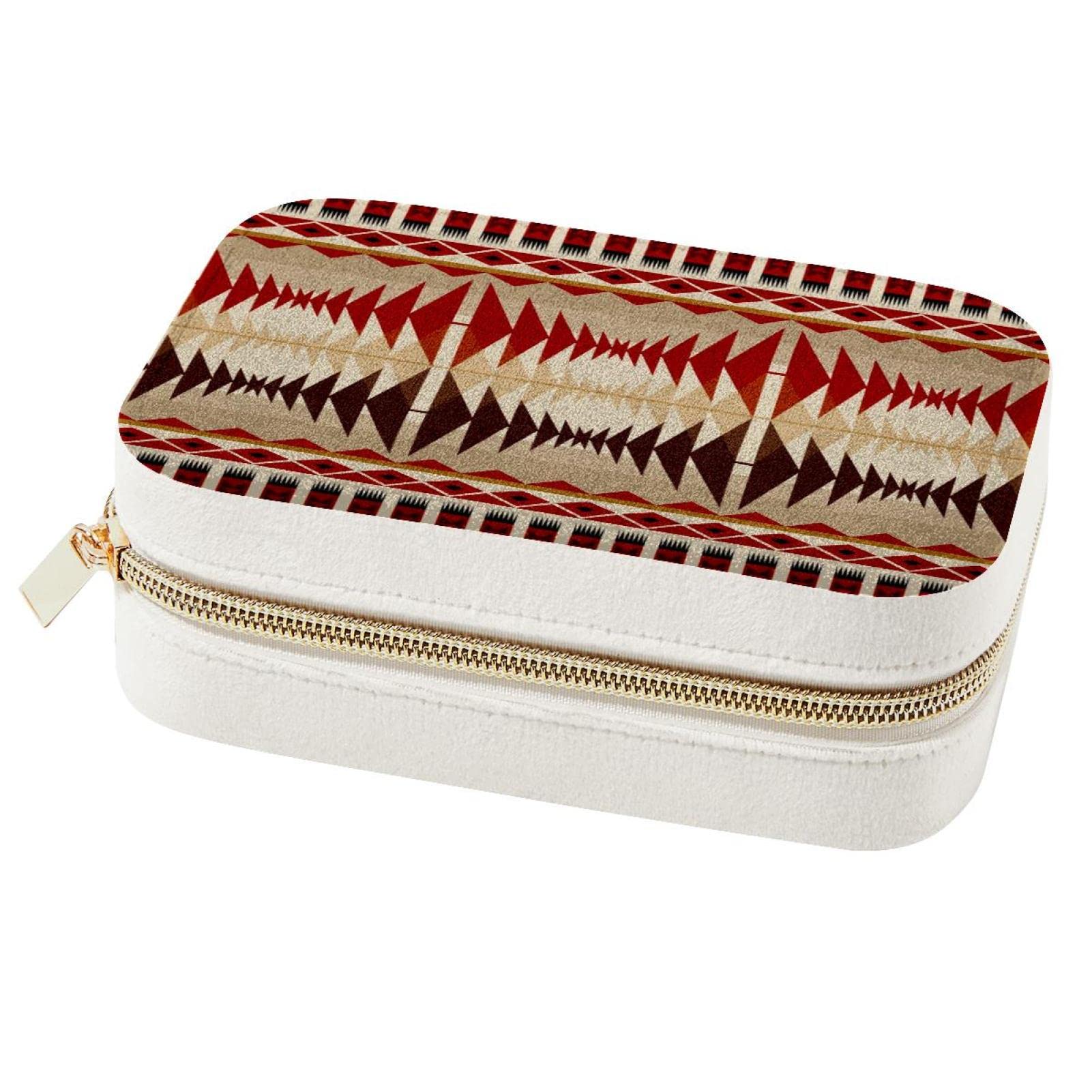 Boîte à bijoux portable de voyage Tribe : écrin de rangement bagues et colliers pour femmes