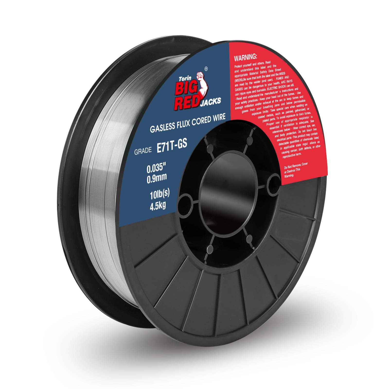 BIG RED Flux Core Welding Wire: E71T-GS .035" 10LBS, Gasless Mild Steel MIG W...