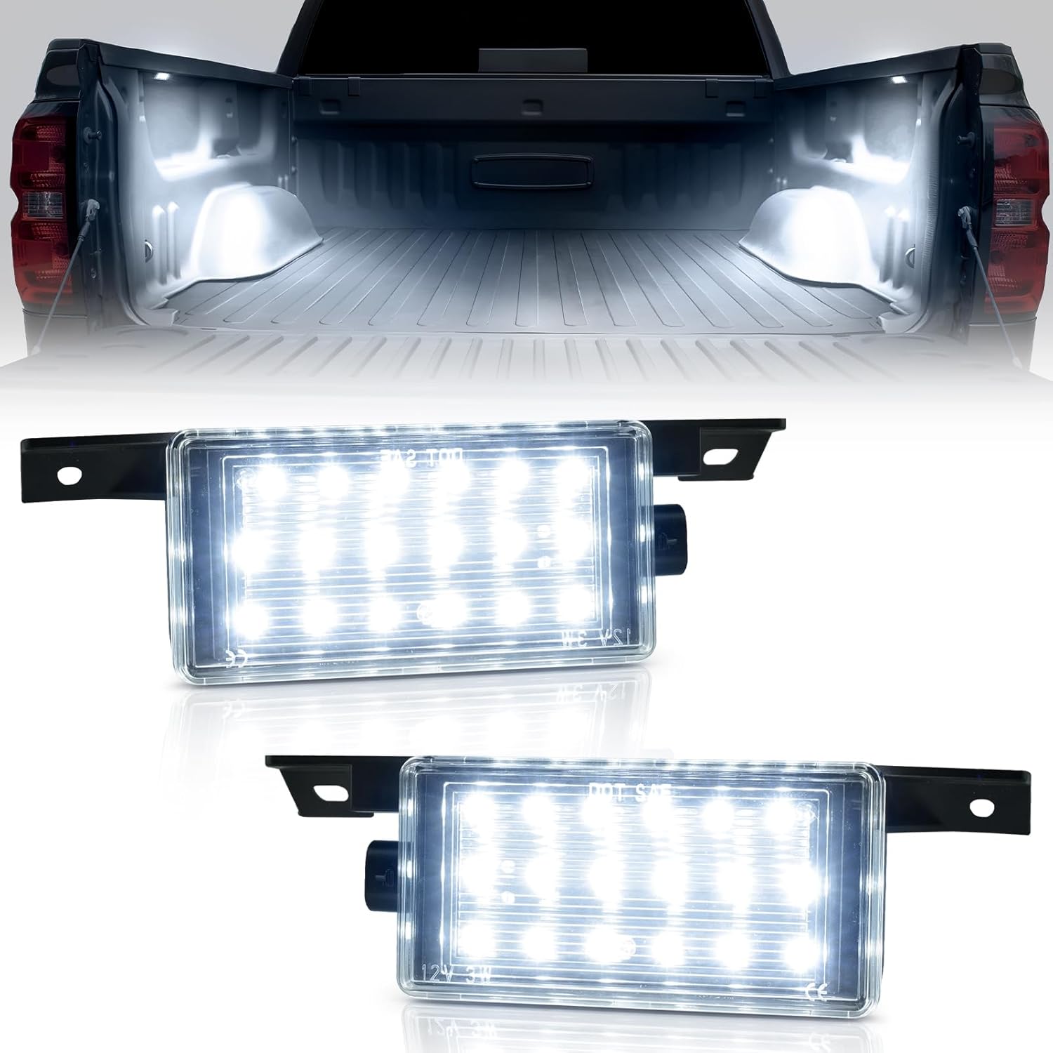 litzland LED Cargo Area Lights Truck Bed Light Compatible With Chevy Silverado Gmc Sierra 1500 2500hd 3500hd 2014 2015 2016 2017 2018 2019