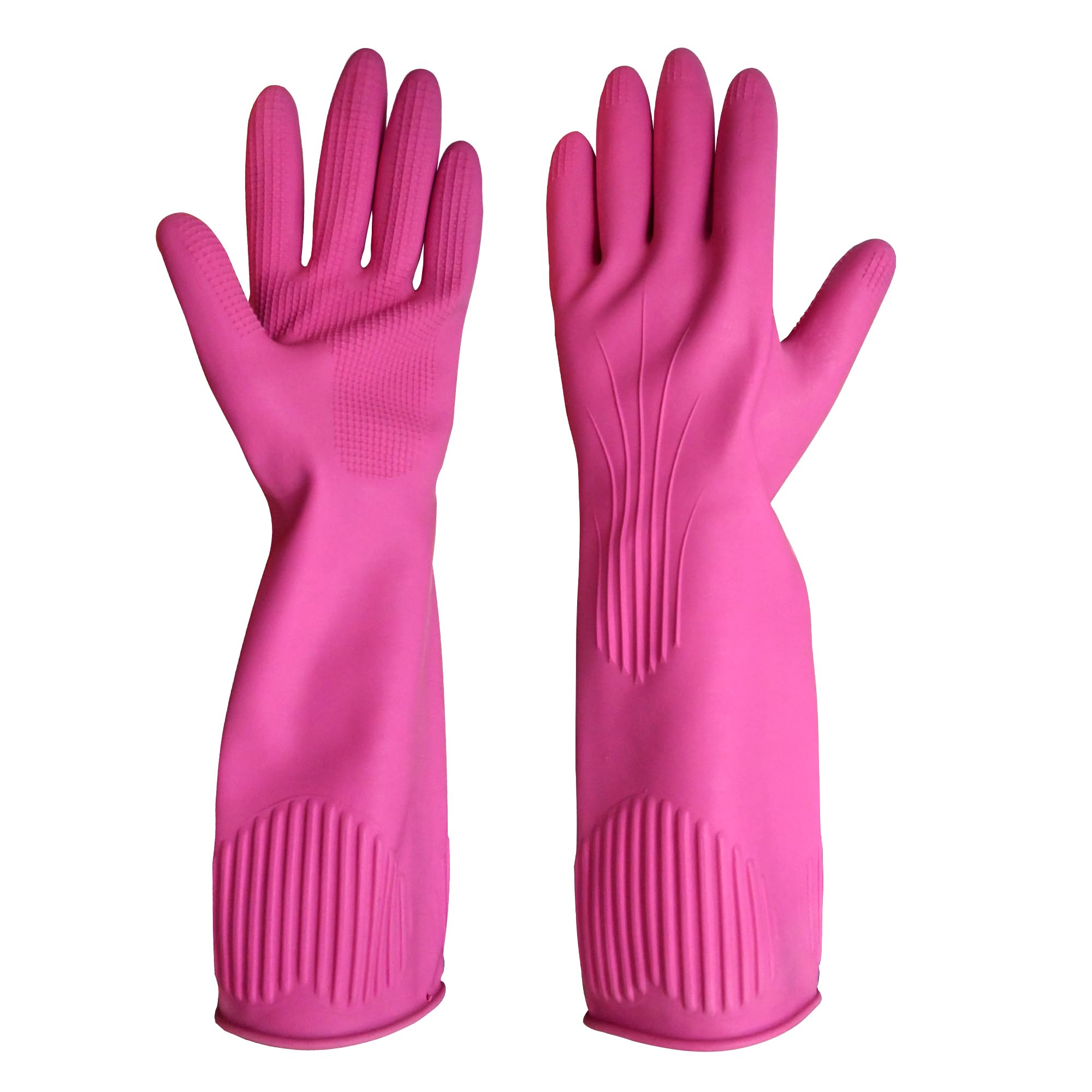 ZYZTA 14 inch long Reusable Waterproof Long sleeve Household Cleaning, Dishwashing, Gardening Cleaning Rubber Gloves, Non-Slip Kitchen Glove, 1 Pair(Medium) (B0C3QK31SS) Amazon Price History, Amazon Price Tracker