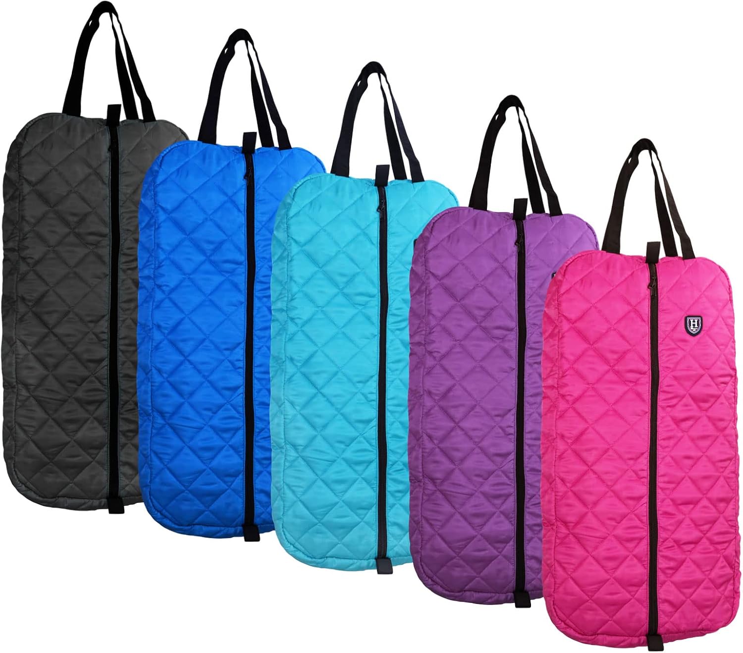 Harrison Howard Bridle/Halter Bag with 3 Prong Tack Rack Quilted Horse Tack Carry Bag Rose Red : Pet Supplies