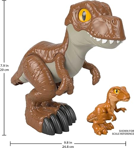Miniatura 3 de Jurassic World Fisher-Price Imaginext Camp Cretaceous T.rex XL, figura de dinosaurio extragrande para niños preescolares de 3 a 8 años