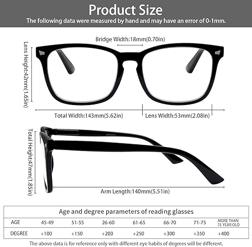 Miniatura 2 de VIDEBLA Paquete de 5 lentes de lectura con bloqueo de luz azul, lectores de bisagra de resorte para mujeres y hombres, anteojos nerd con filtro de