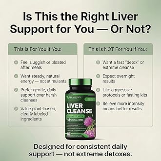 Liver Cleanse Detox & Repair Formula Supplement | For Enhanced Liver & Gut Health | Boosts Energy | Antioxidant with 21 Ingredients Milk Thistle, Silymarin, Artichoke, Dandelion, Beet, Chicory & More