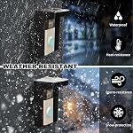 Housse de protection anti-soleil anti-glace, Couverture anti-bruit en acier Housse anti-tempête, Compatible pour Blink/Ring Pro2/ Sonnette vidéo Google Nest/Arlo/Wyze/Reolink