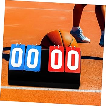 Dioche Portable Scoreboard Score Keeper Score Flipper, 2/3/4 Digit Flip