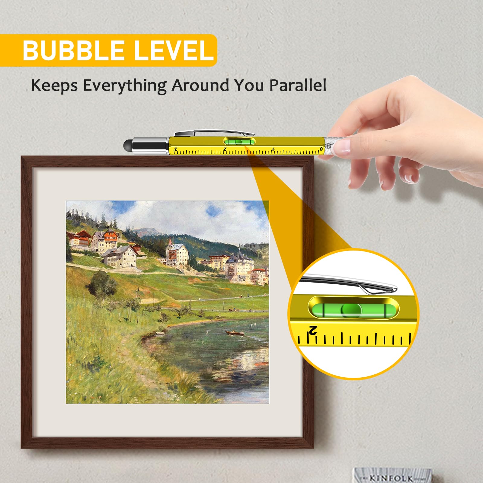 NICEMOVIC Stocking Stuffers Bulk Gifts for Men Multitool Tool Pen Gift 36 Pcs 6-in-1 Party Favor Fathers Christmas — view 6