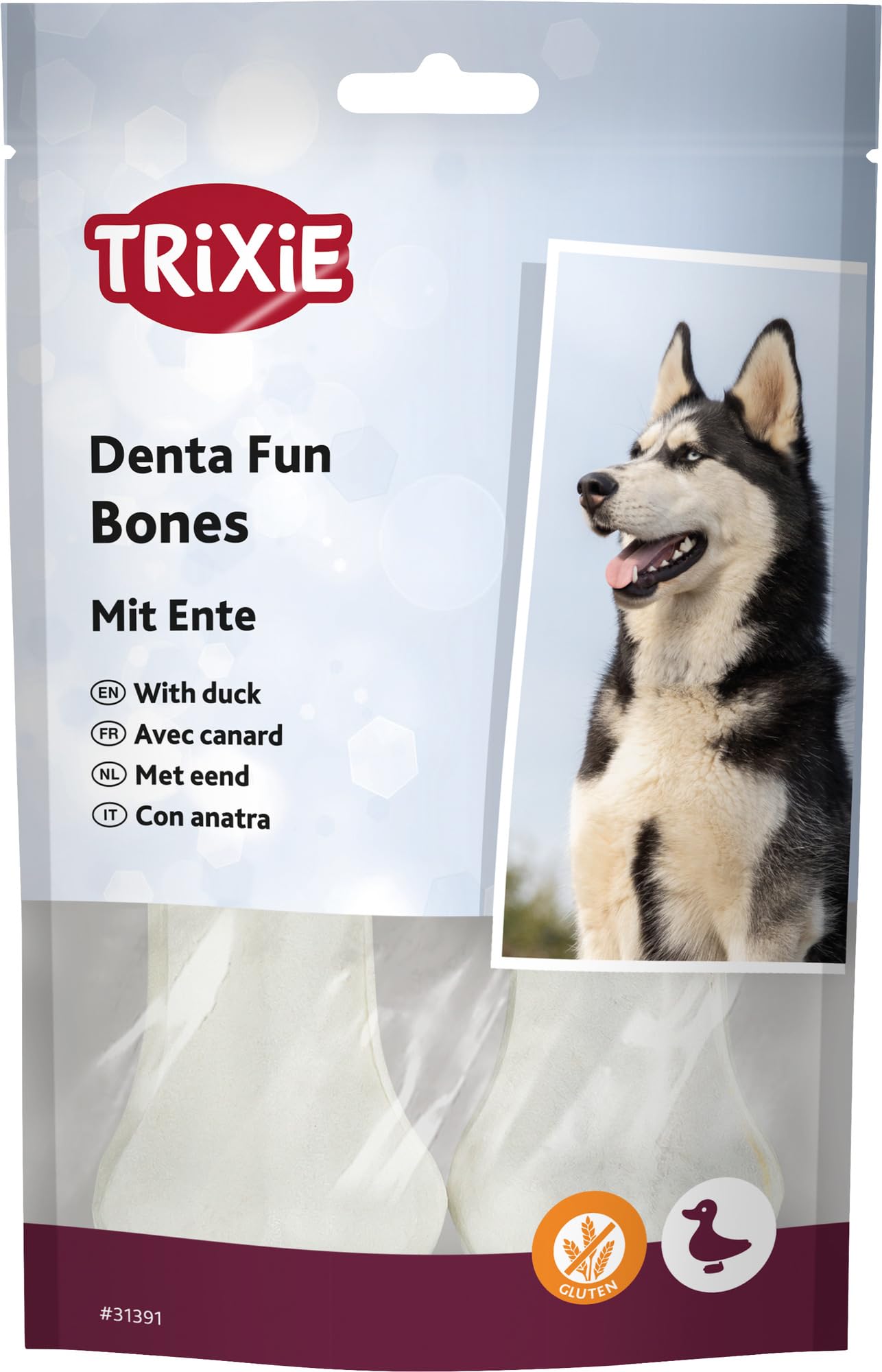 Trixie Denta Fun Ossa da masticare con anatra per cani 10 cm 70 g