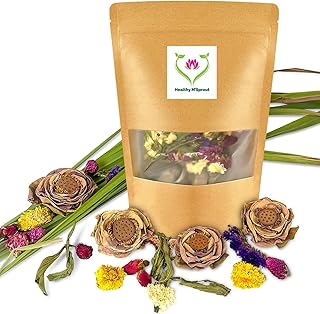 Lotus Flower Tea – Dried Whole Blossom – Antioxidant Rich Herbal Tea for Teapot, Tea Infuser, Tea Cups – Delicious Intense Flavor – No Caffeine, Low Calorie (5 Lotus Packs)