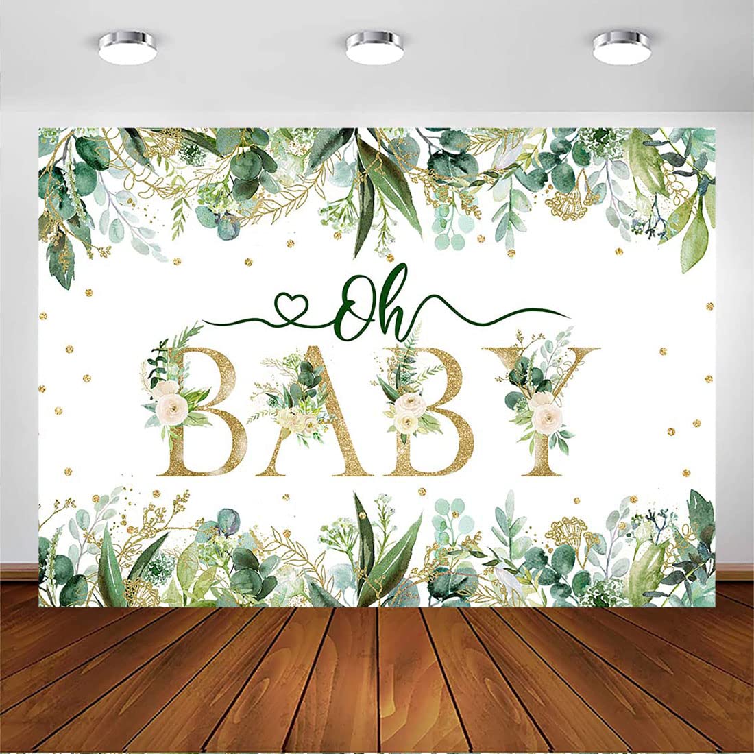 Fotohintergrund Eukalyptus Grün - 240x180cm Für Party & Fotoshooting