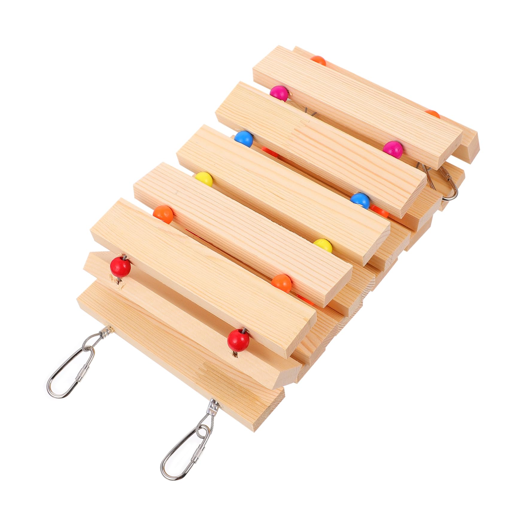 Happyyami Escalera De Madera Natural para Gallinas Juguete Columpio y Perchero para Aves De Corral para Entrenamiento y Entretenimiento De Pollos y Aves