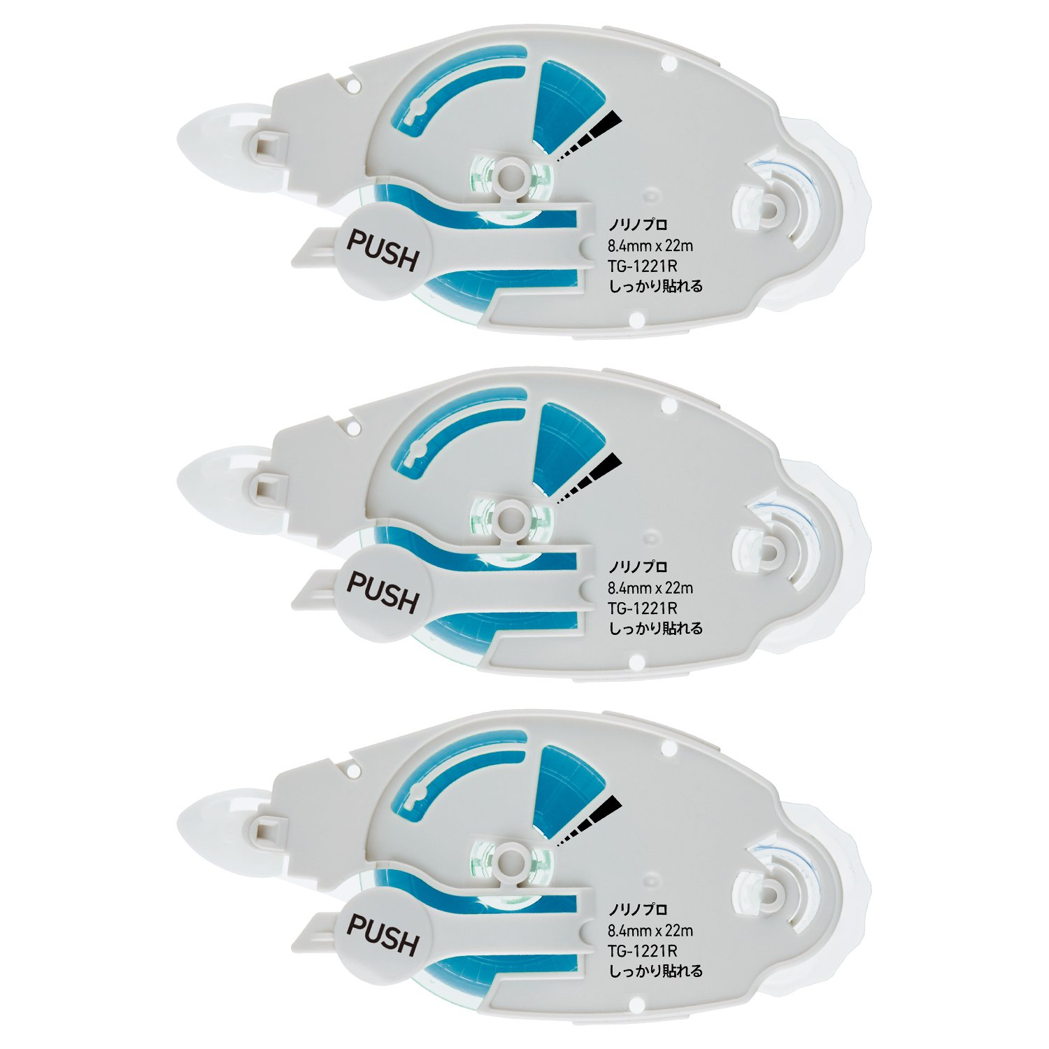 Plus Preit 39-349 Nolino Pro Adhesive Tape, Refill Tape, Pack of 3