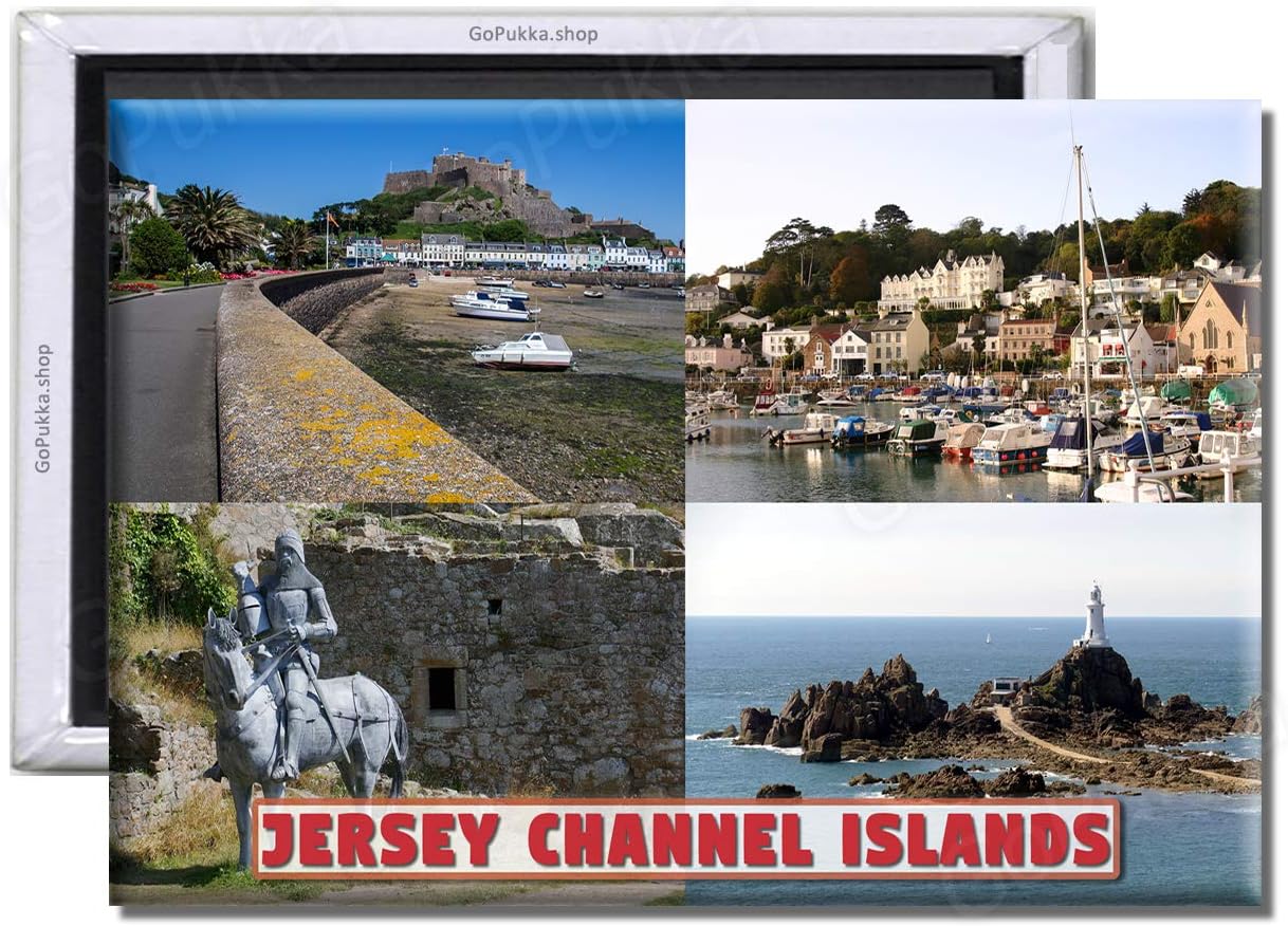 Jersey Channel Islands UK - Souvenir Fridge Magnet (Standard: 70x45mm)