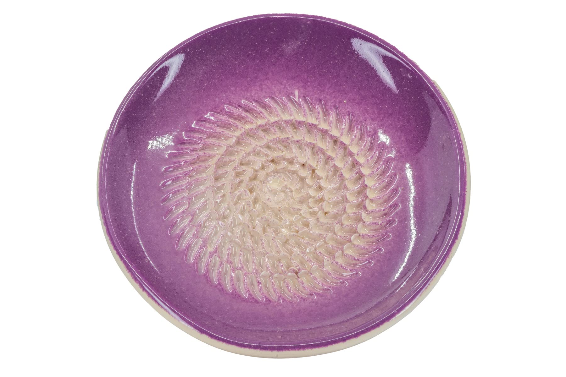 Kaladia Plato rallador de cerámica/rallador de cerámica de un solo color - ideal para jengibre, parmesano, etc. - en verde - diámetro: 12 cm - hecho a mano y pintado a mano - fabricado en España — view 10