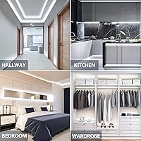 Vista 2 de COB LED Strip Lights White 6.56ft, 5V Dimmable LED Light Strip, Flexible USB LED Lights for TV, TV Backlighting, Bedroom, Kitchen, Home DIY Lighting