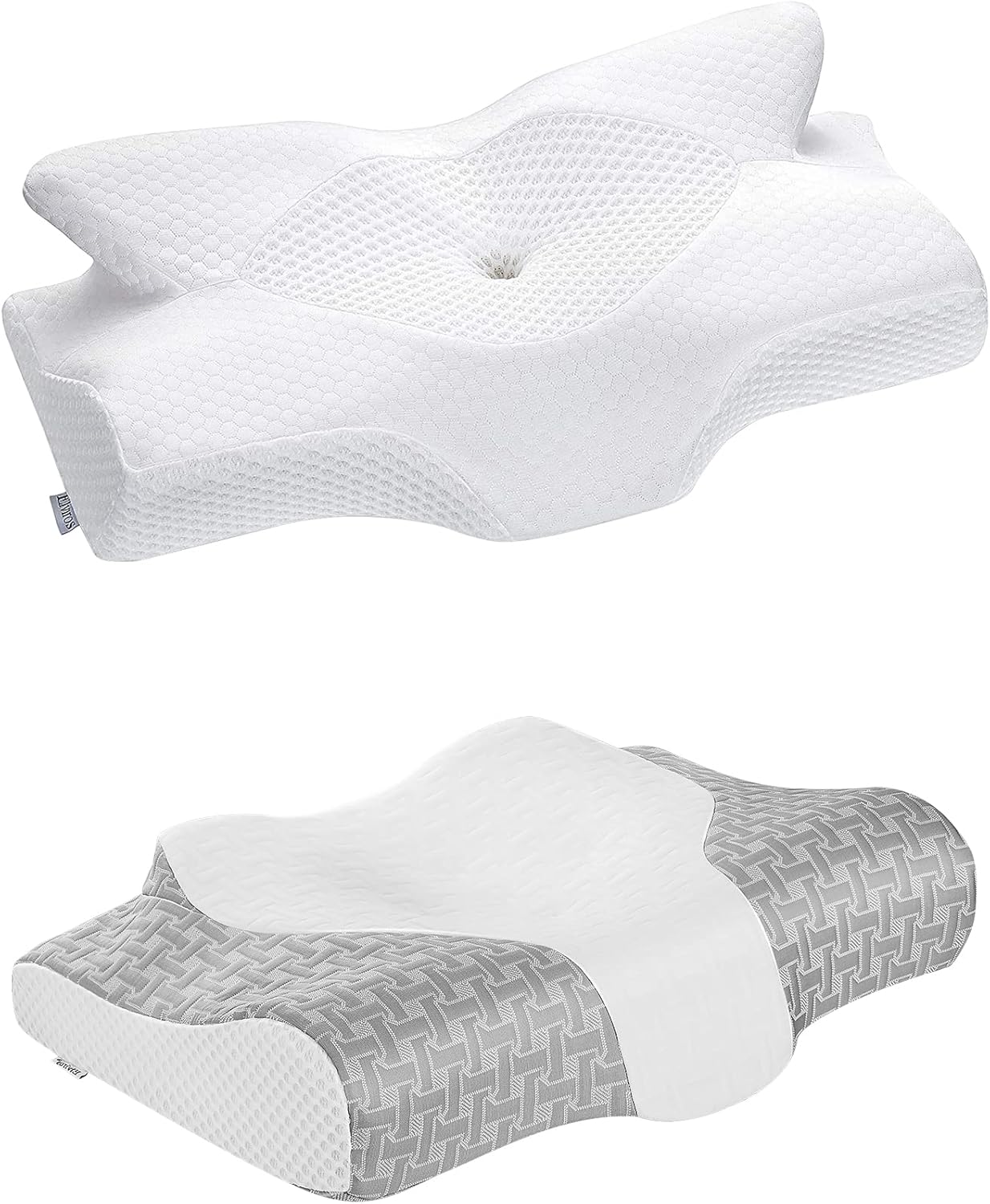 Elviros Cervical Memory Foam Pillow, Contour Pillows for