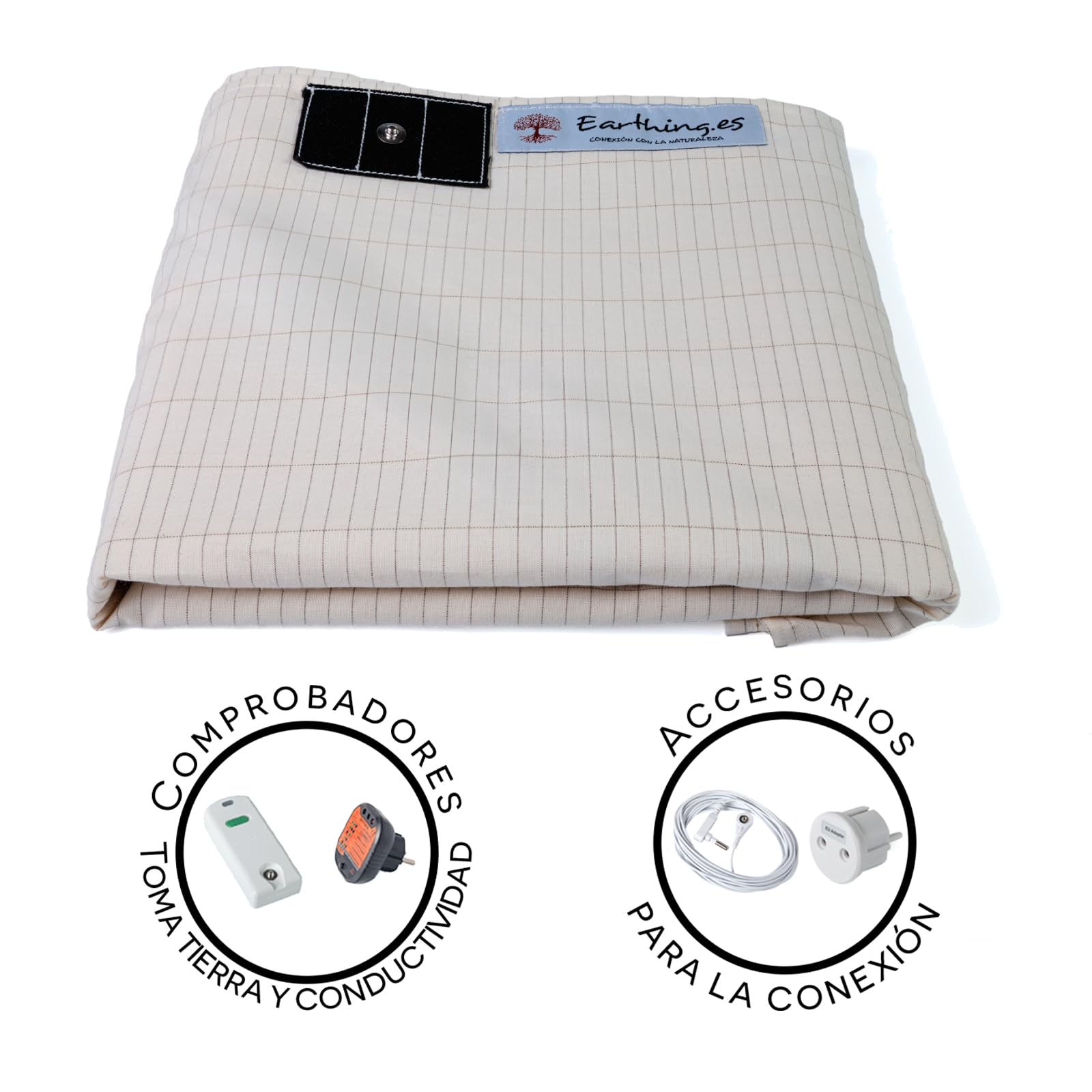 Kit riposo Earthing, lenzuolo grounding tester presa terra + tester Earthing