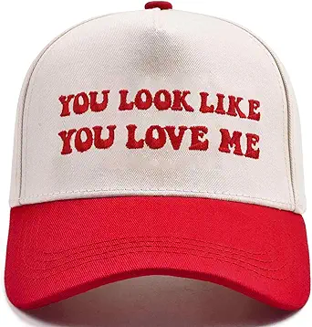 Funny Trucker Hats Embroidered Vintage Snapback Hat for Women Put It On My Husband's Tab Hats Gag Gifts Baseball Cap Red