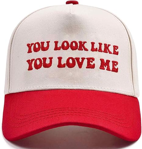 Funny Trucker Hats Embroidered Vintage Snapback Hat for Women Put It On My Husband's Tab Hats Gag Gifts Baseball Cap Red