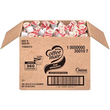 Nestle Coffee Mate Coffee Creamer, Original, Liquid Creamer Singles, Box of 360 Singles