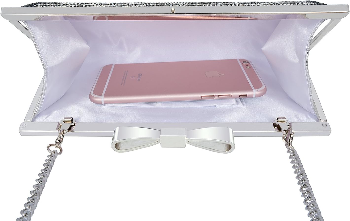 Evening Clutch Bag Cocktail Prom Sparkly Rhinestone Crystal Bride and Bridesmaid Wedding Party Formal Purses for Women
