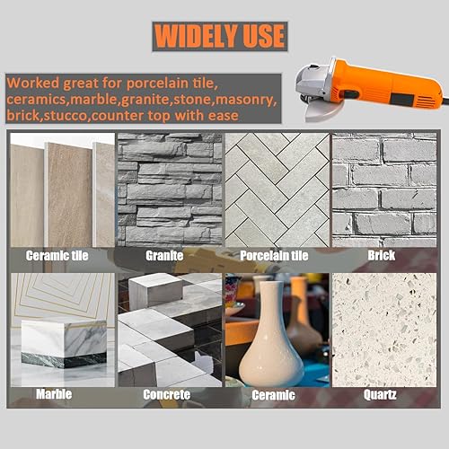 Miniatura 6 de BeQell - Juego de brocas con núcleo de diamante, para azulejos de porcelana, cerámica, mármol, ladrillo, piedra de granito, 202535503.937 in+0.787