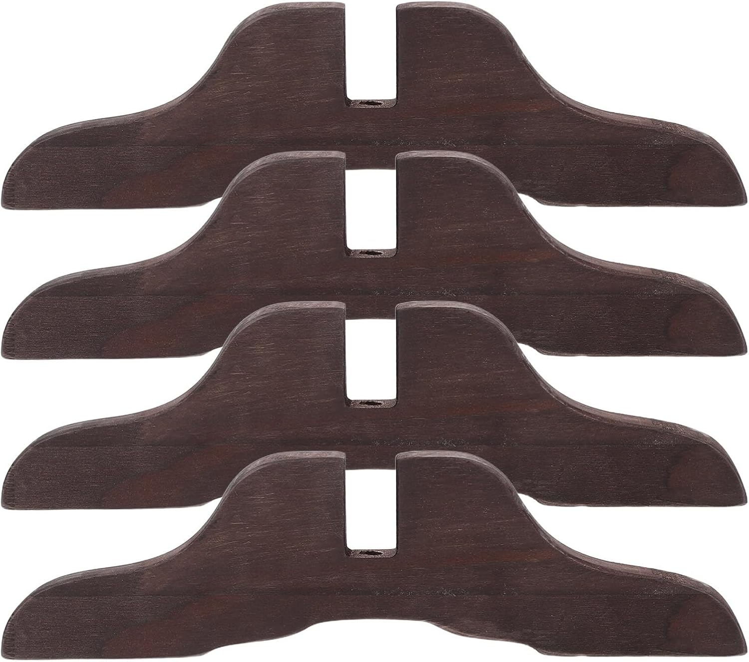 4Pcs Folding Room Divider Stand: Privacy Screen Partition Wood Base - Divider Panel Stand Bracket Support Feet for Tearoom Office Meeting 11.3x3.1x0.7