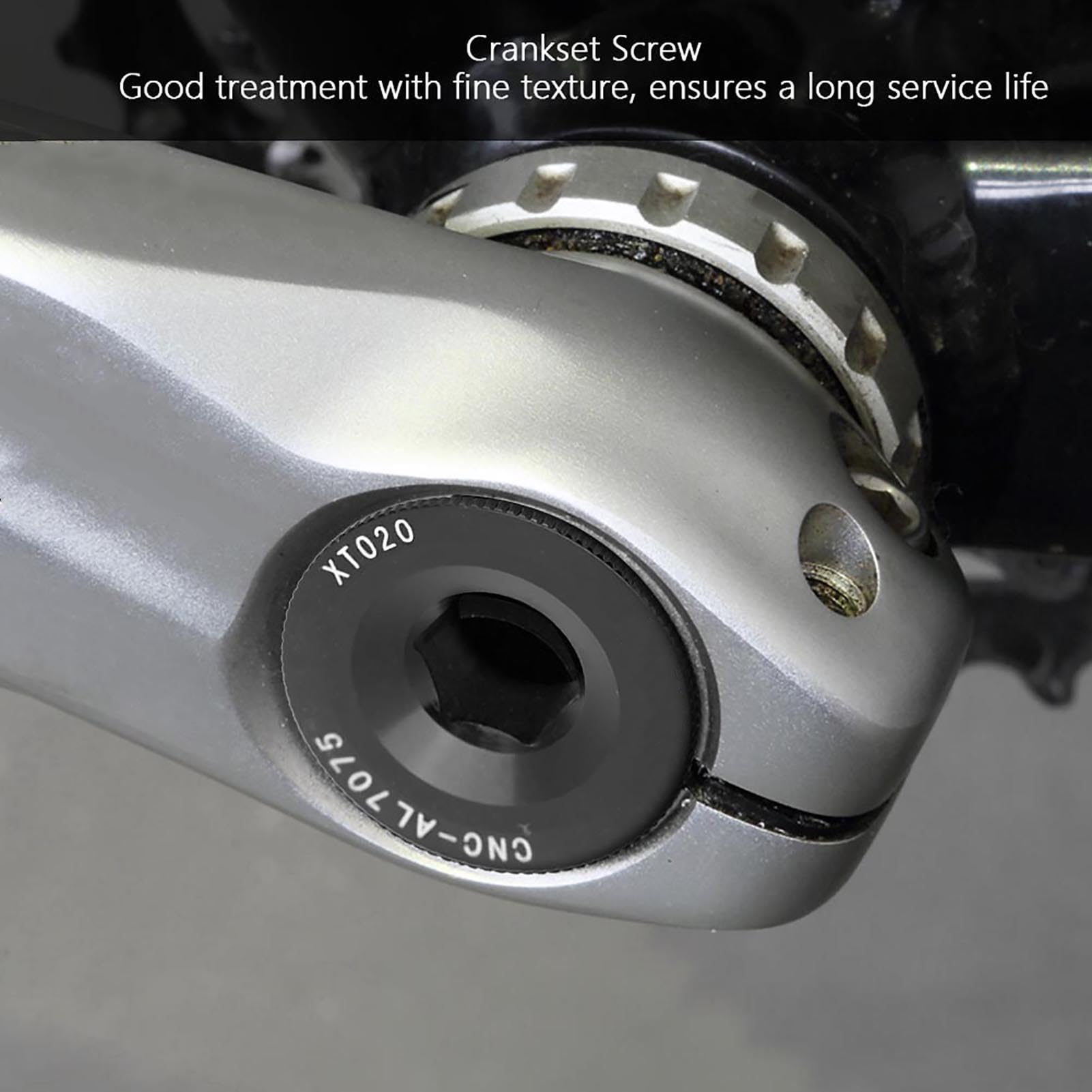 Tornillo de biela, M20 Hueco Ligero Aleación Aluminio Resistente, Perno Cigüeñal para Bicicleta Carretera Entrenamiento Carreras Profesionales Reparación Rápida