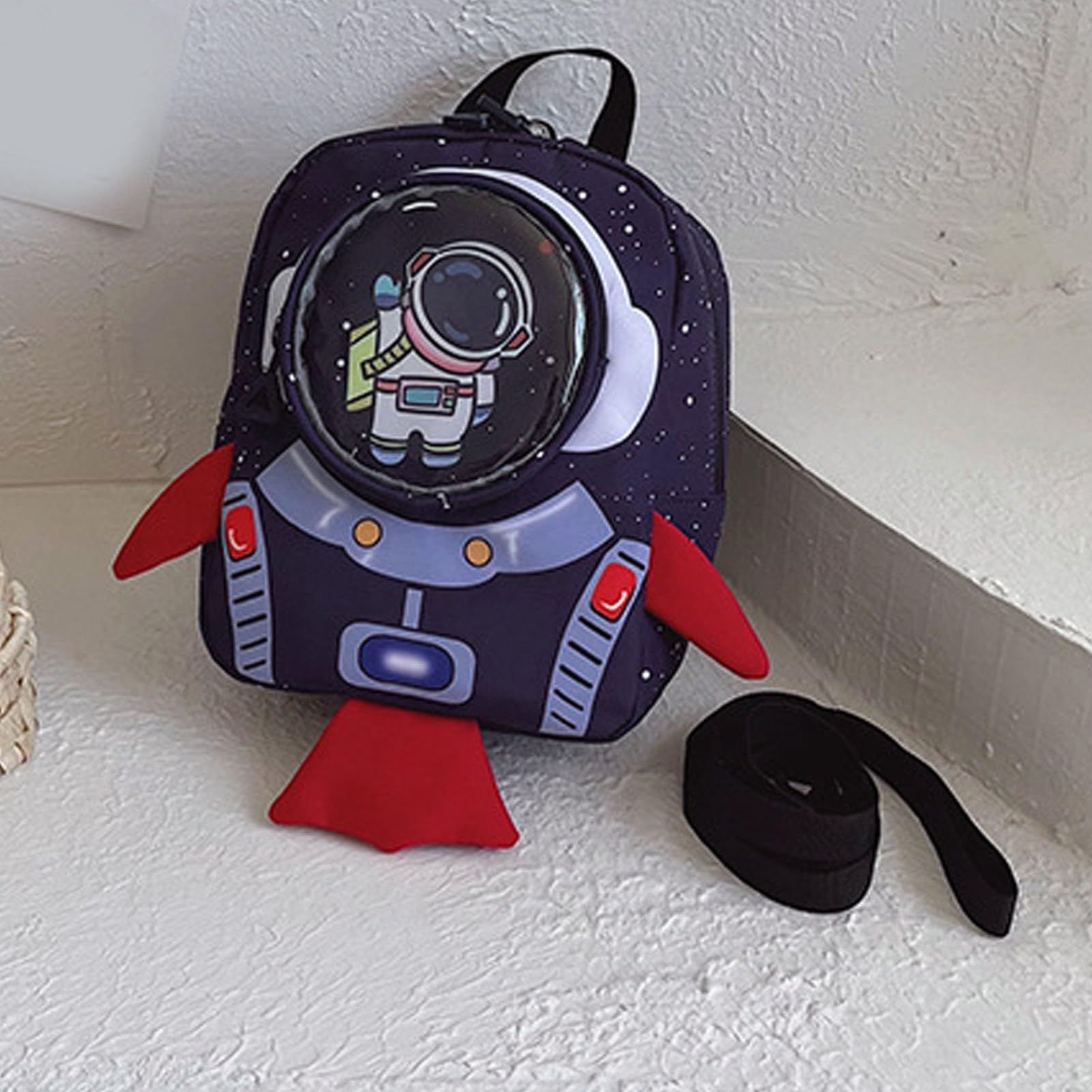 HEEPDD Mochila para Niños con Diseño de Astronauta de Dibujos Animados, Gran Capacidad, Cuerda Antipérdida, Tela Oxford, Mochila para Niño para Estudio de Escuela Primaria, Estilo
