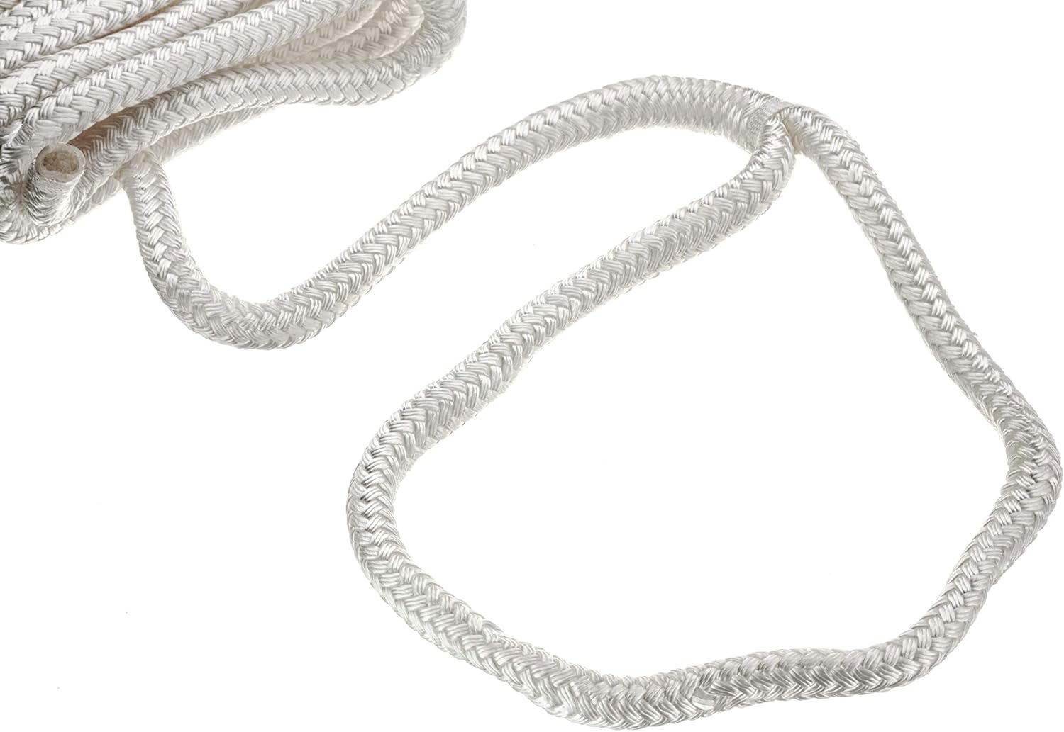 Seachoice Double Braid Nylon Dock Line with Eye Splice, PreShrunk