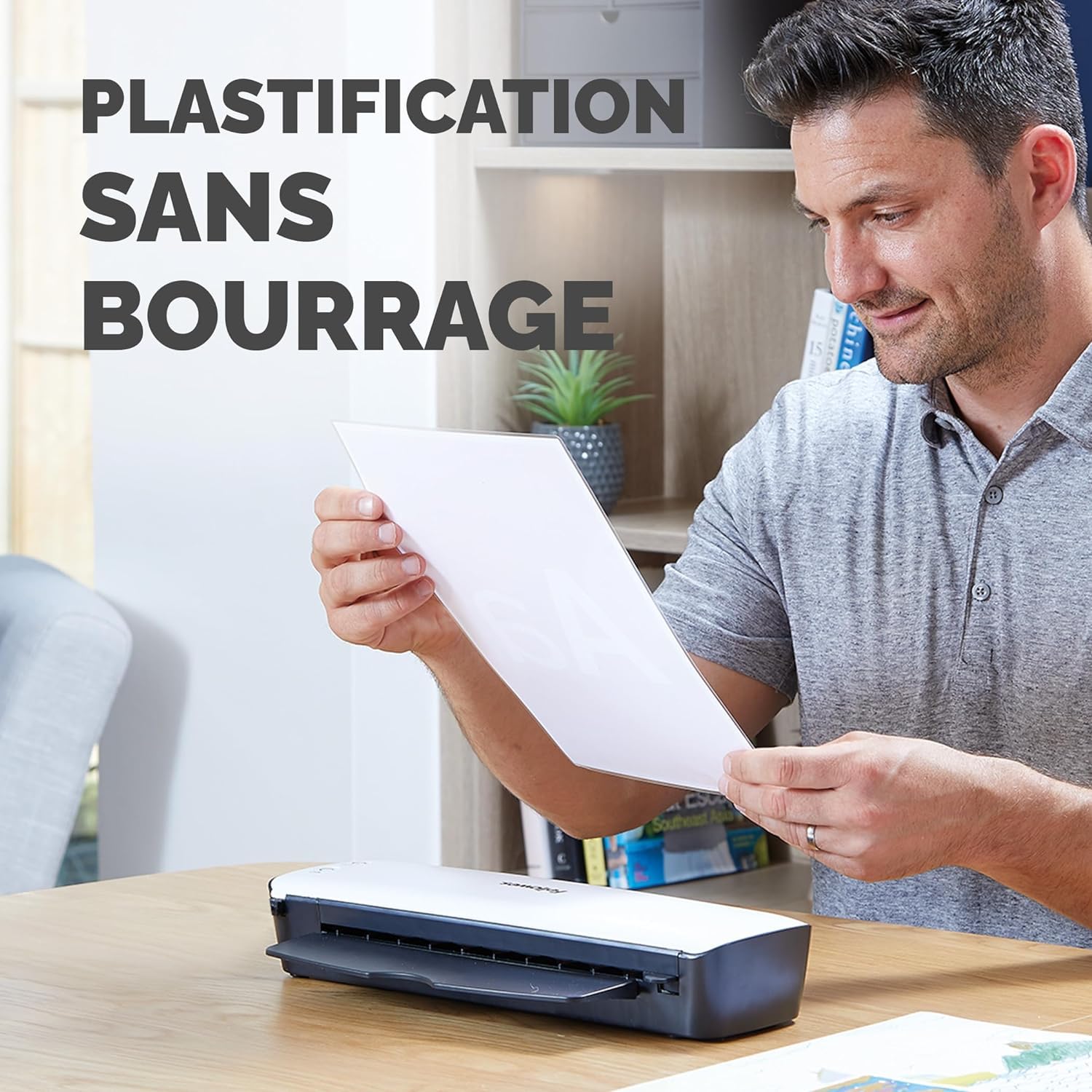 Fellowes Plastifieuse Sola A4, 125 Microns, Fonctions Anti-Bourrage Et Arrêt Automatique, Temps De Chauffe 4 minutes, Pour Pochettes De 80-125 Microns, Blanc, 5745601 - Exclusivité Amazon