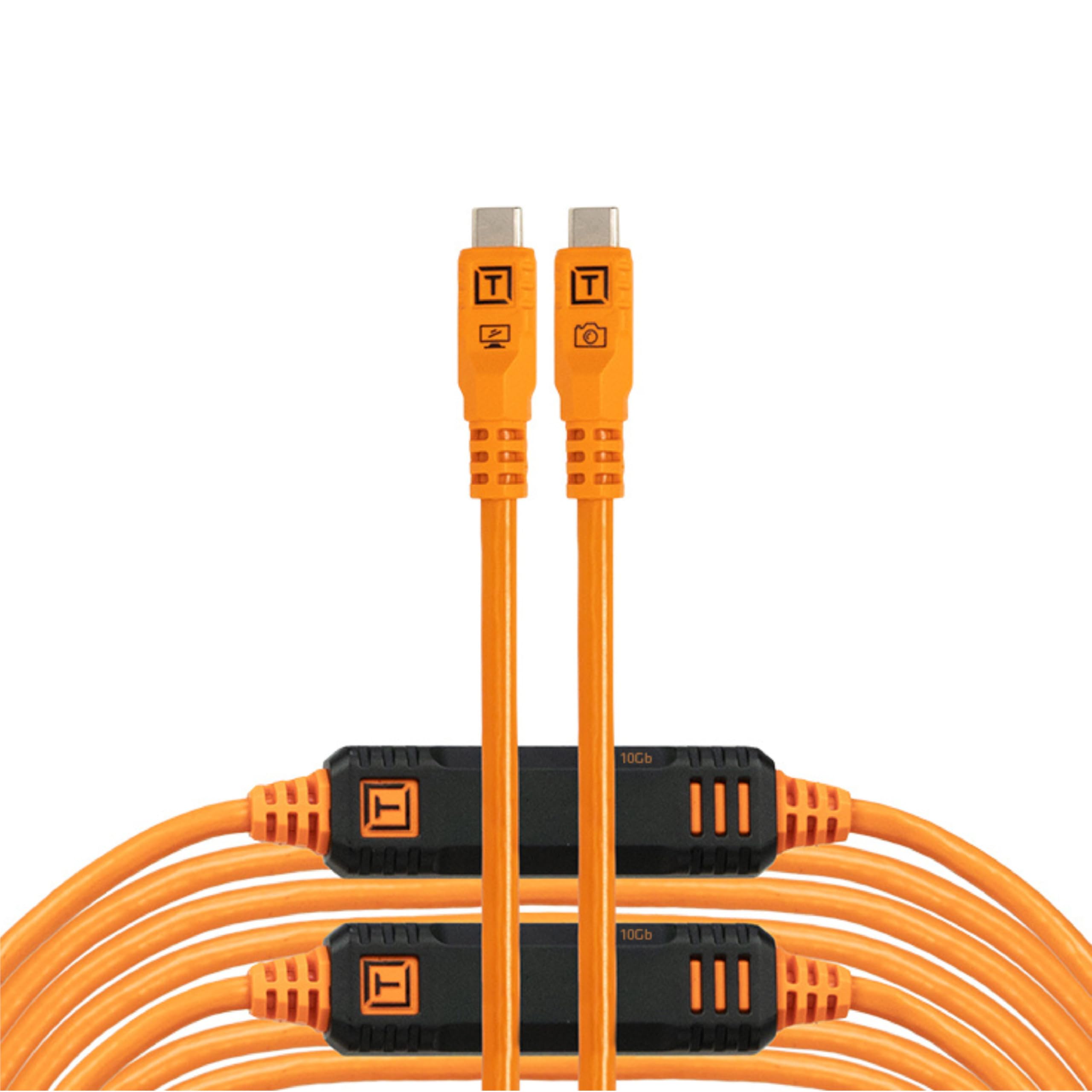 Tether Tools TetherPro USB-C Optima 10G diritta arancio 9,4m