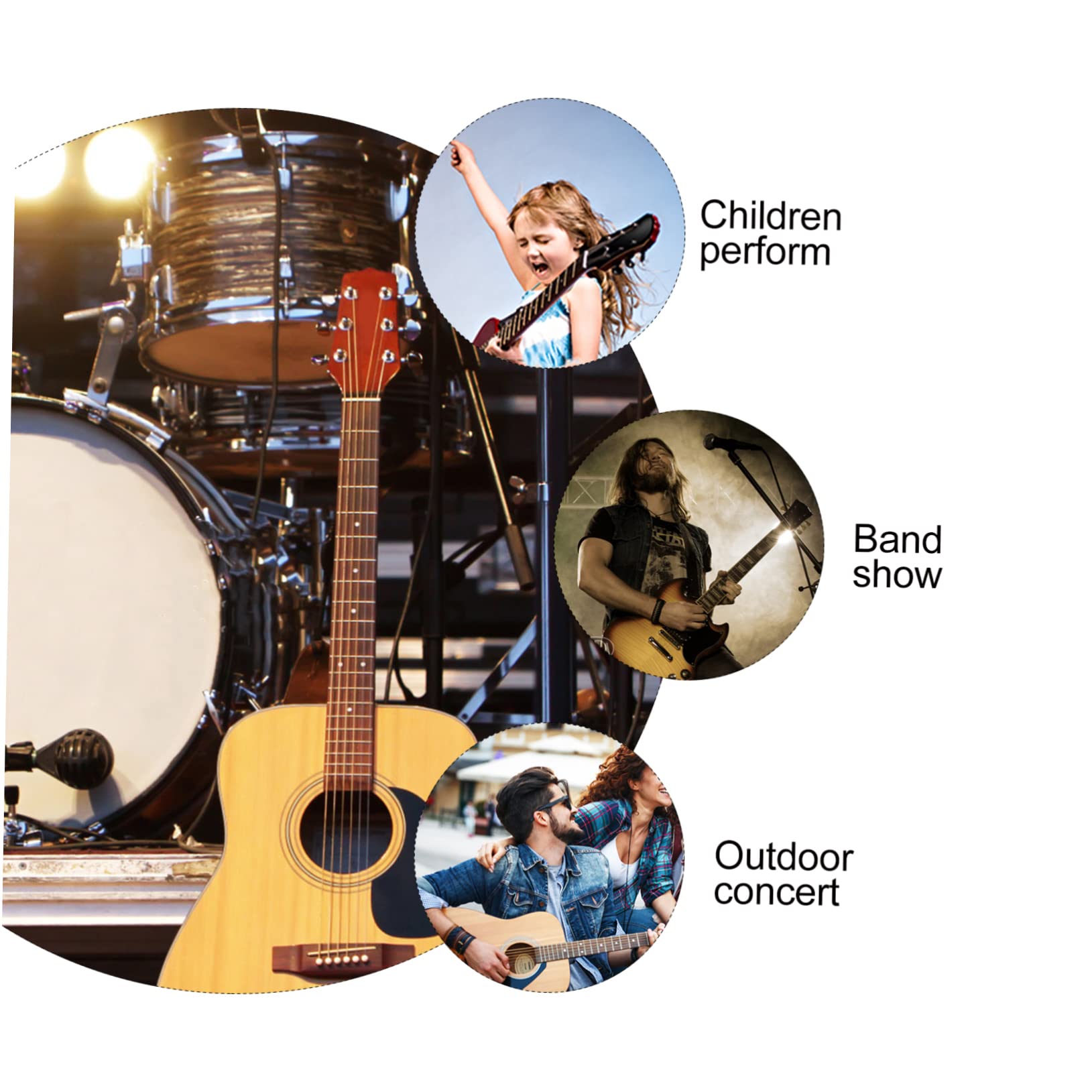 ibasenice 5sets Plettri Per Chitarra Triangolari Due Colori Accessori Leggeri e Compatti Per Musicisti Pratici e Facili Da Usare Per Amanti Della Chitarra