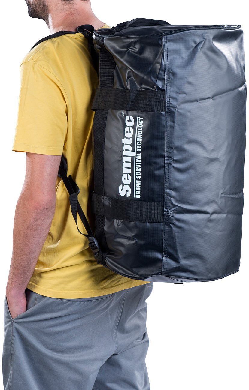 Semptec Urban Survival Technology Sporttasche LKW Plane: 2in1-Rucksack-Reisetasche aus reißfester LKW-Plane, 65 l (Reisetasche Rucksack Kombi, mit Rucksackfunktion, Damen)