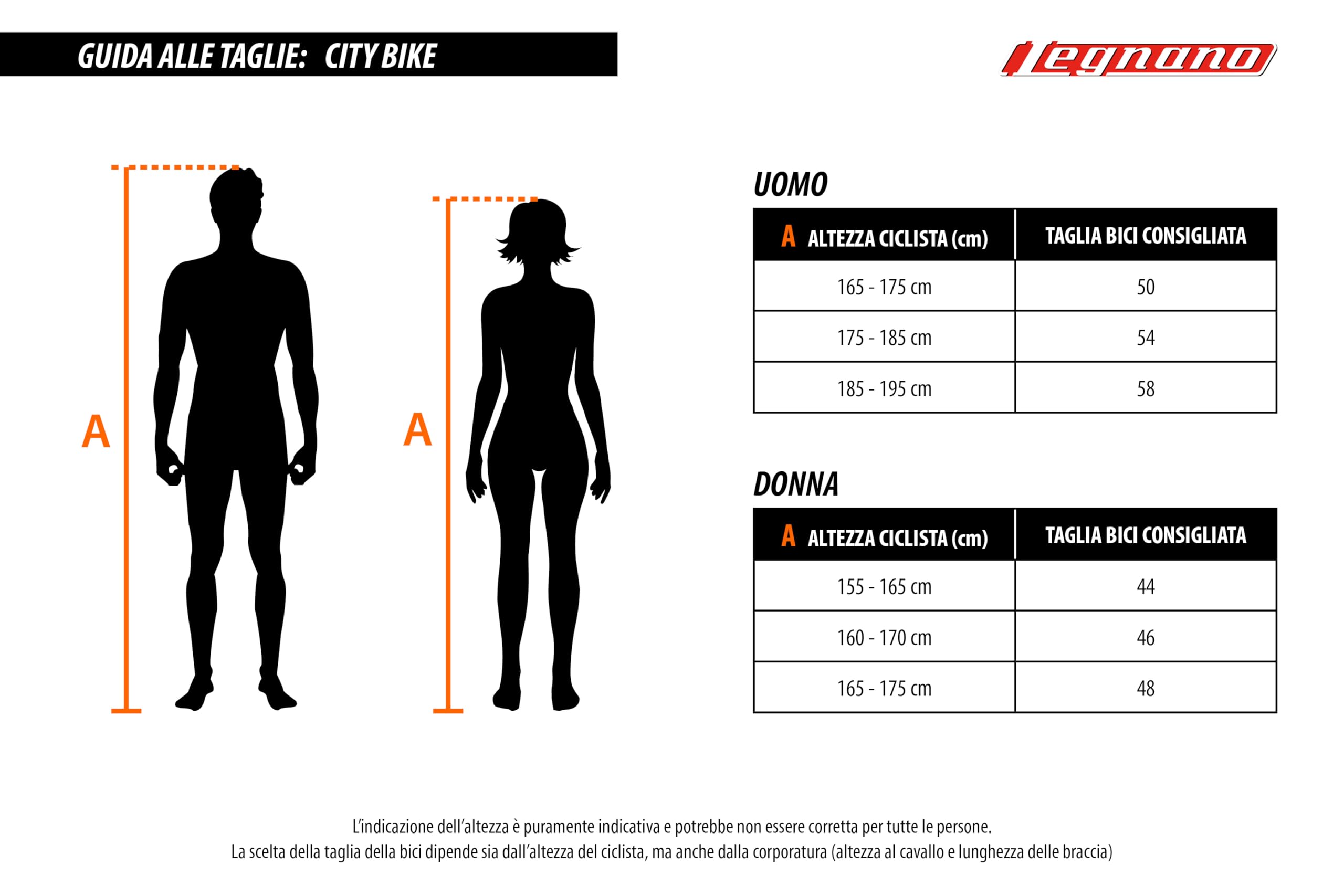 Legnano Versilia City Bike Mujer, Blanco y Fucsia, 46