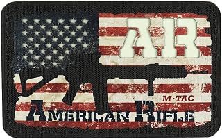 M-Tac Morale Patch AR-15 - Tactical Embroidered Military Glow in The Dark Badge with Hook Fastener Backing