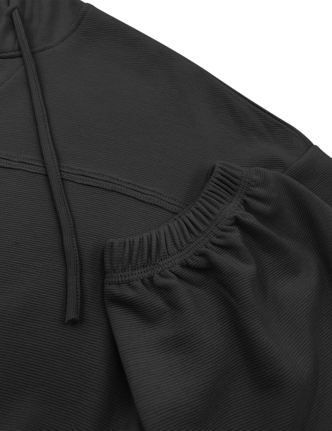 Vivitulip Women’s Long Sleeve V Neck Drawstring Hoodies Casual Loose Fit Sweatshirt Tops - Image 4