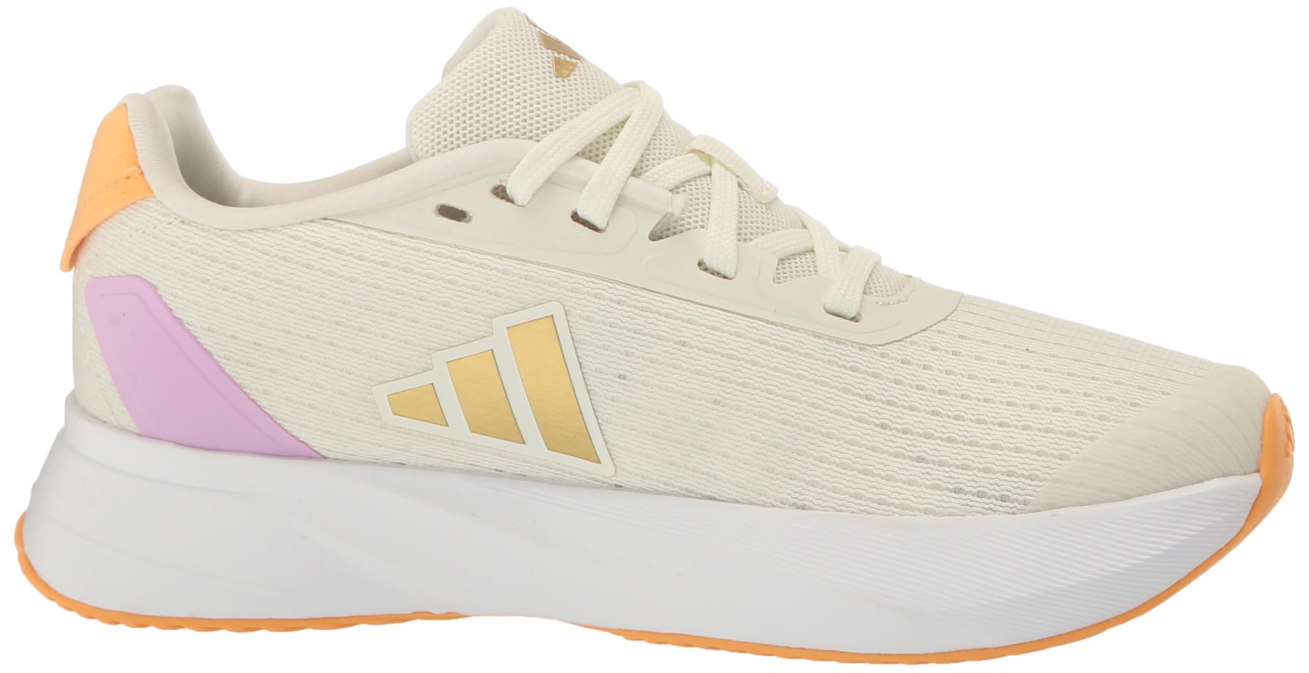 adidas Trampki dziecięce Duramo Sl unisex, biało-różowe, 37 EU, Kość słoniowa, złoto, metaliczny zamglony pomarańczowy, 11 UK Child