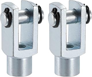 Tool parts Air Cylinder Rod Clevis End 52mm Length M10x1.25 Female Thread Y Connector 2pcs