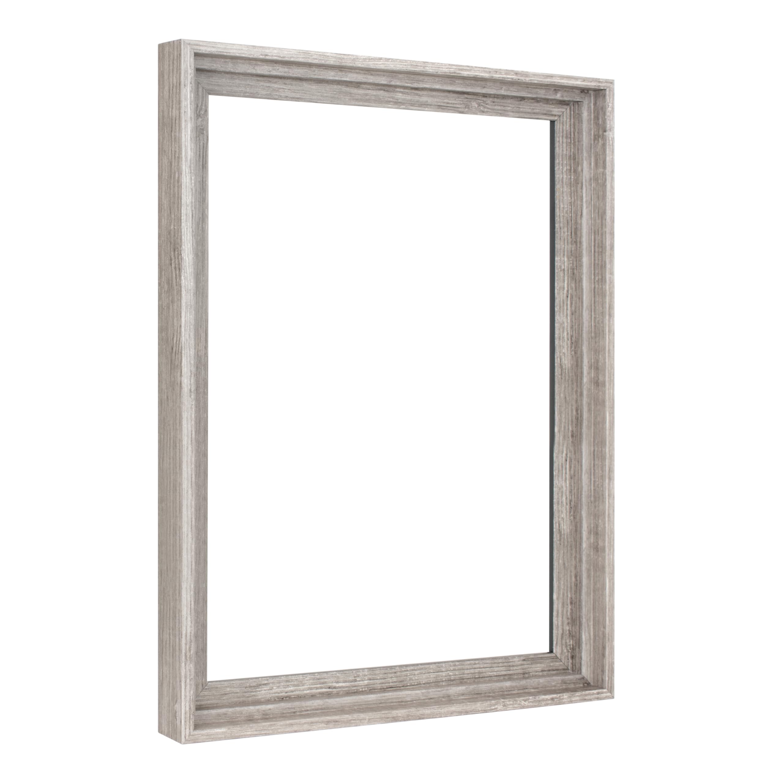 MCS Canvas Float Frames 12x16 Canvas Gray Frame, Vertical & Horizontal Wall Hanging Large Frame for Canvas Paintings (1-Pack)