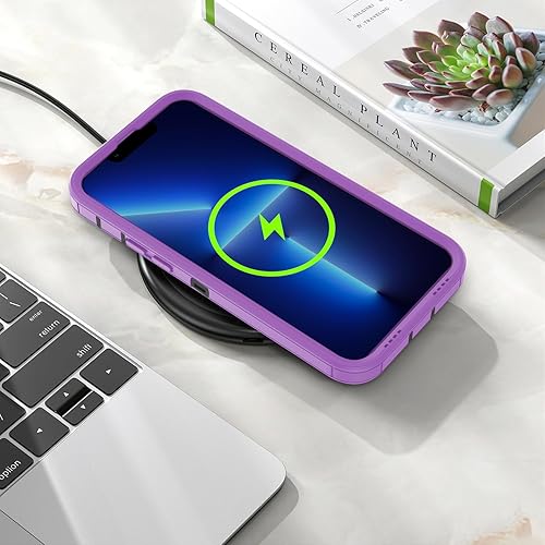 Miniatura 4 de Diseñada para iPhone 14 Pro, protección magnética contra caídas resistente, compatible con MagSafe, a prueba de polvo, no se decolora, no se pone