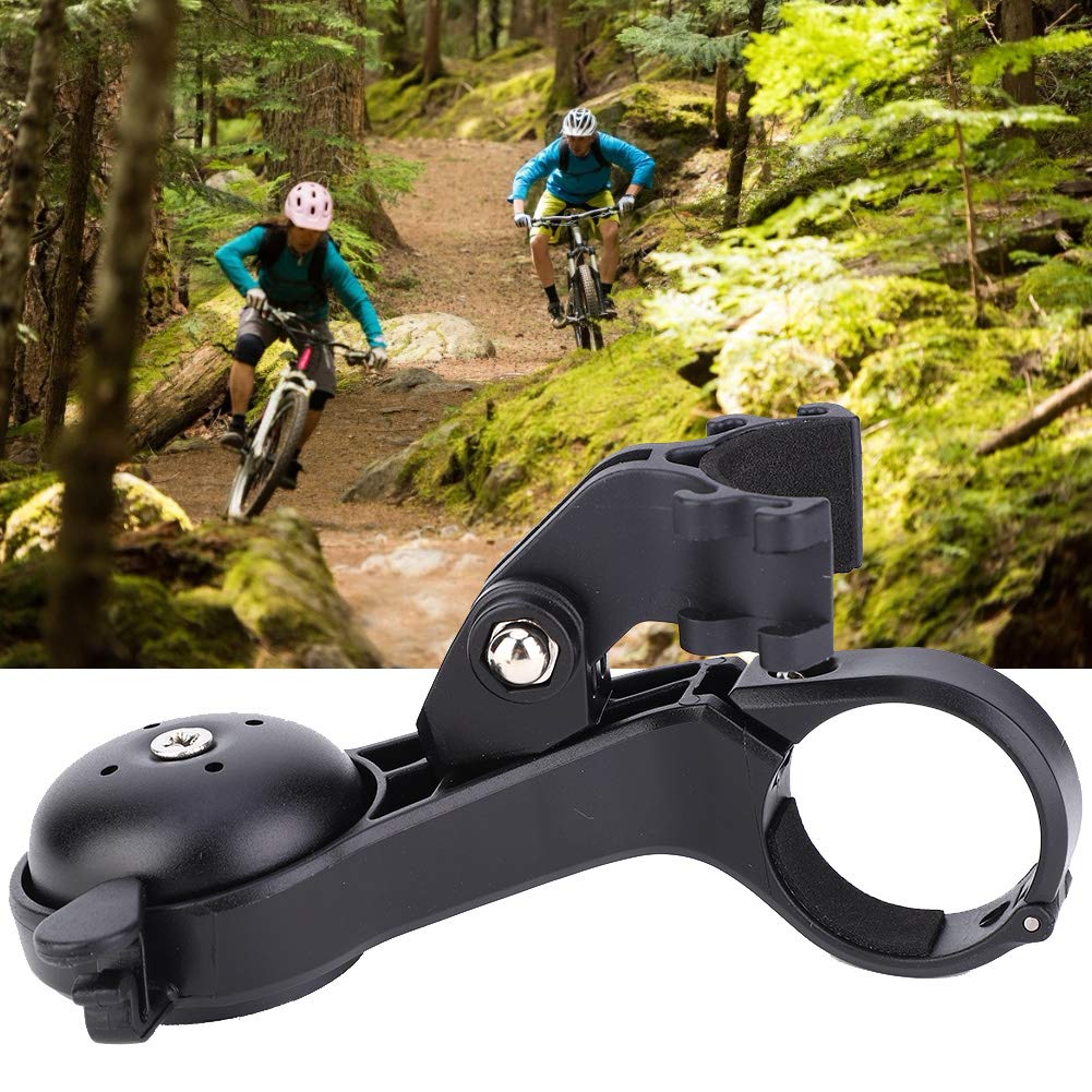 Wspornik komputera rowerowego i uchwyt na dzwonek, uchwyt na kierownicę 31,8 mm do rowerów górskich/szosowych, wielofunkcyjny stolik kodowy z gniazdem na kamerę sportową, lekki, wytrzymały plastik (A)