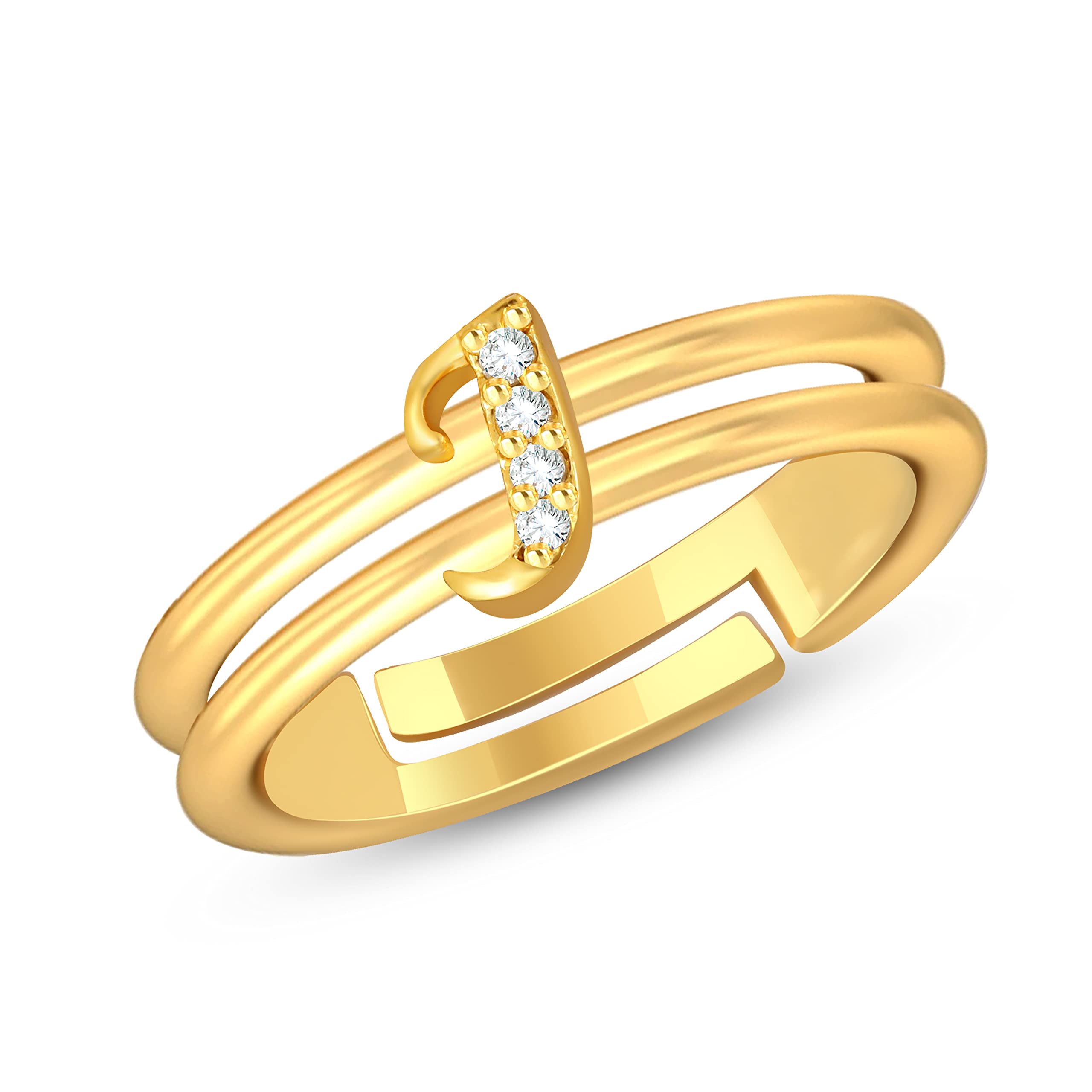 Kanak Jewels Alloy Gold plated Valentine collection InitialJLetter with heart ring (B0BRCVX276) Amazon Price History, Amazon Price Tracker