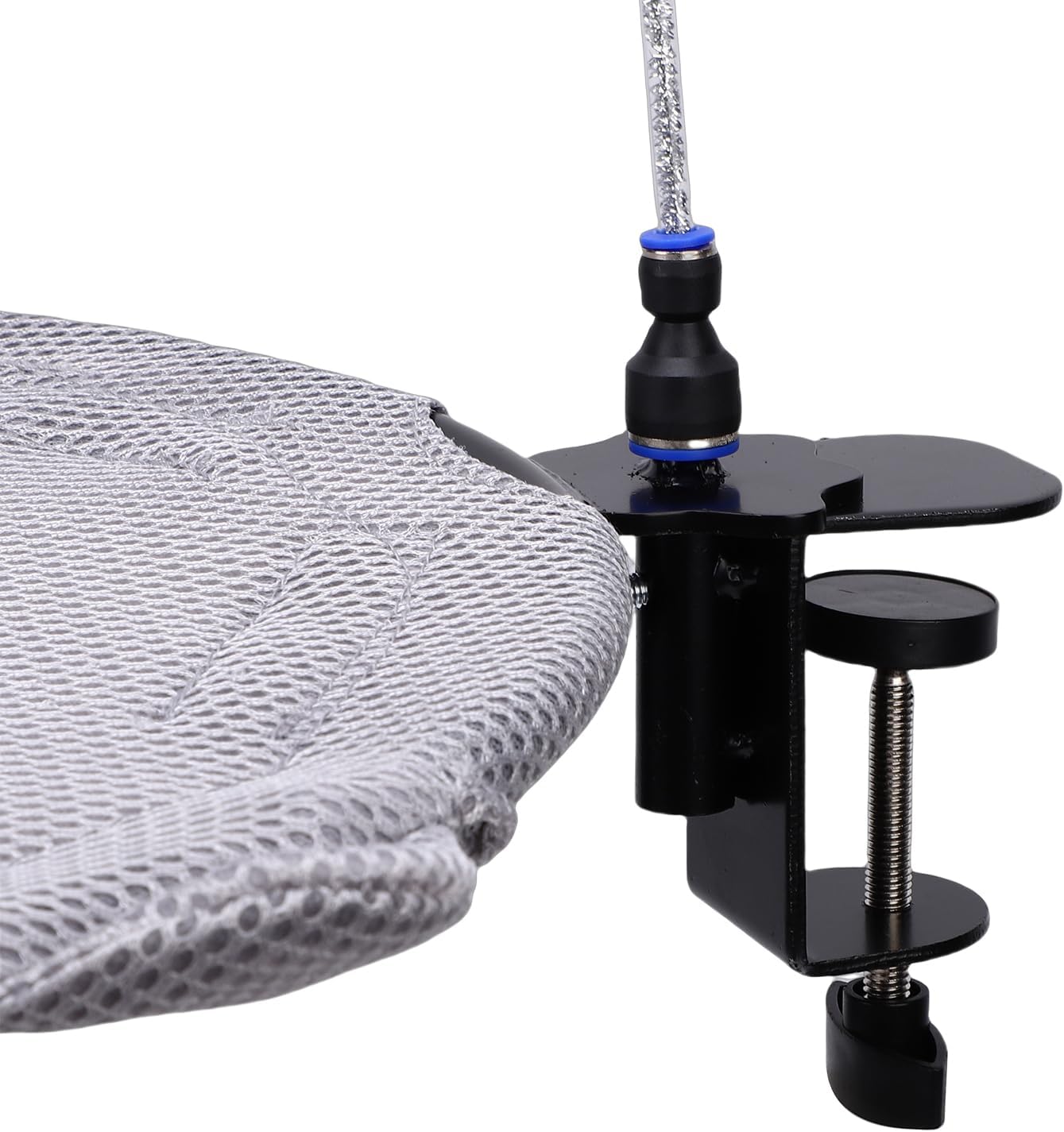 Cat Desk Hammock, Soft Mesh Fabric Stable Adjustable Desk Mounted Kitten Perch with Comfortable Resting Place, for Home Office Table