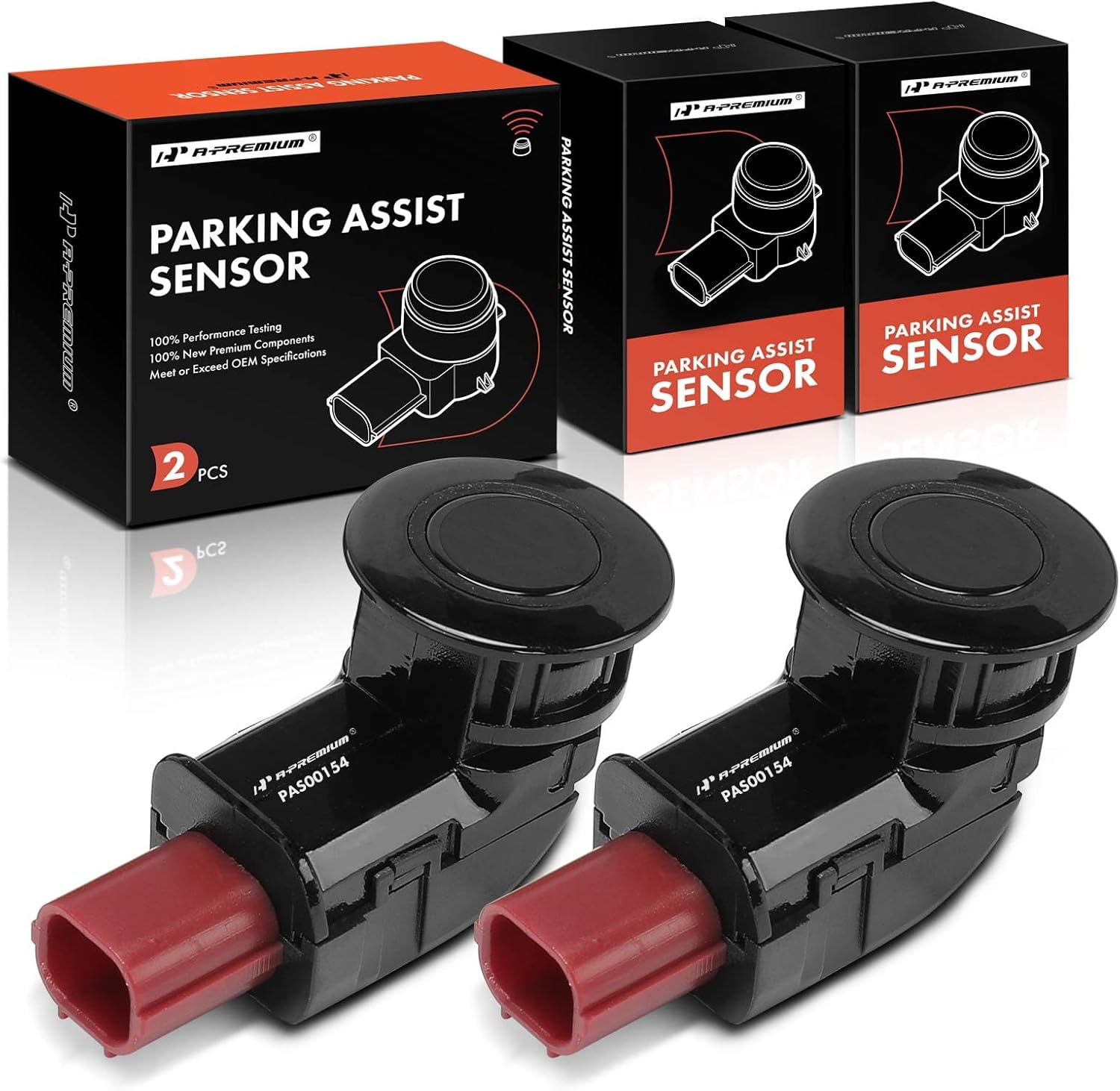 A-Premium 2-PC Reverse Backup Parking Assist Sensor Compatible with Select Honda Models - Odyssey 2005-2010, Replace# 39680SHJA61ZC