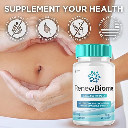 Miniatura 5 de Renew Biome Capsules, píldoras oficiales RenewBiome con todos los ingredientes naturales, fórmula avanzada probiótica para la piel y el intestino,