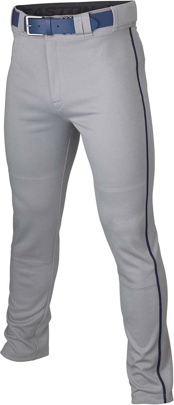 Easton Rival+ Baseball Pant | Full Length/Semi-Relaxed Fit | Youth Sizes | Solid & Piped Options