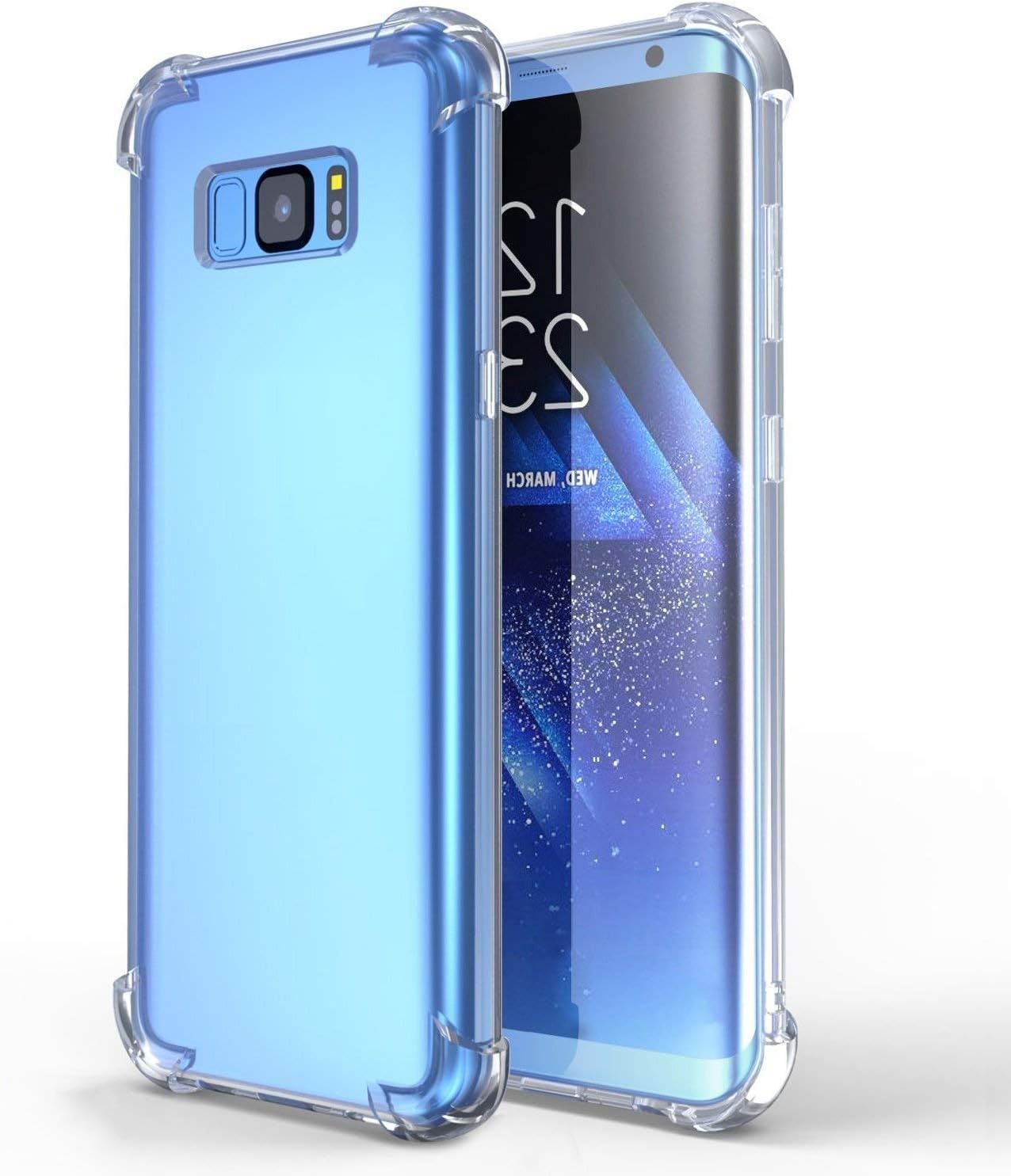 SALKIN Samsung S8 Armour Case Transparent Shock Proof cover Slim design with shock resistant Gel corners for screen protection