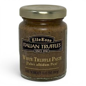 Elle Esse Italian White Truffle Paste, 1 Count of 3.15 oz Smooth, Earthy Mushroom Aroma and Delicate Texture, Gourmet Spread for Pasta, Risottos, Sauces, Eggs, and Fine Dining Use, Italy Imported