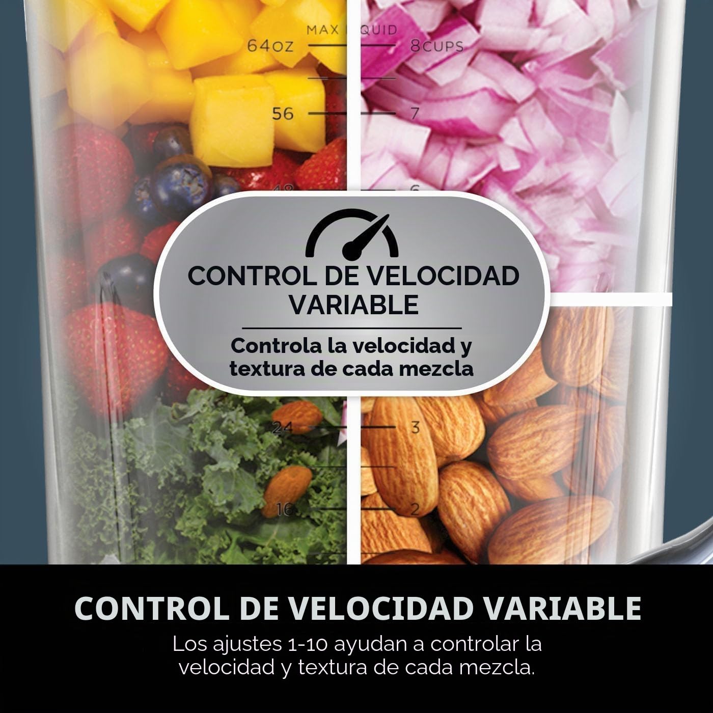 Ninja Procesador 3 en 1 Detect Power Blender Pro, potente licuadora de 1200 W, tazón de procesador de alimentos, hoja de masa, 1 taza de una sola porción, jarra, hacer masa de pizza, mezclar, picar y
